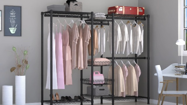 Amazon.com: Xiofio Freestanding Heavy Duty Clothes Rack, Wire