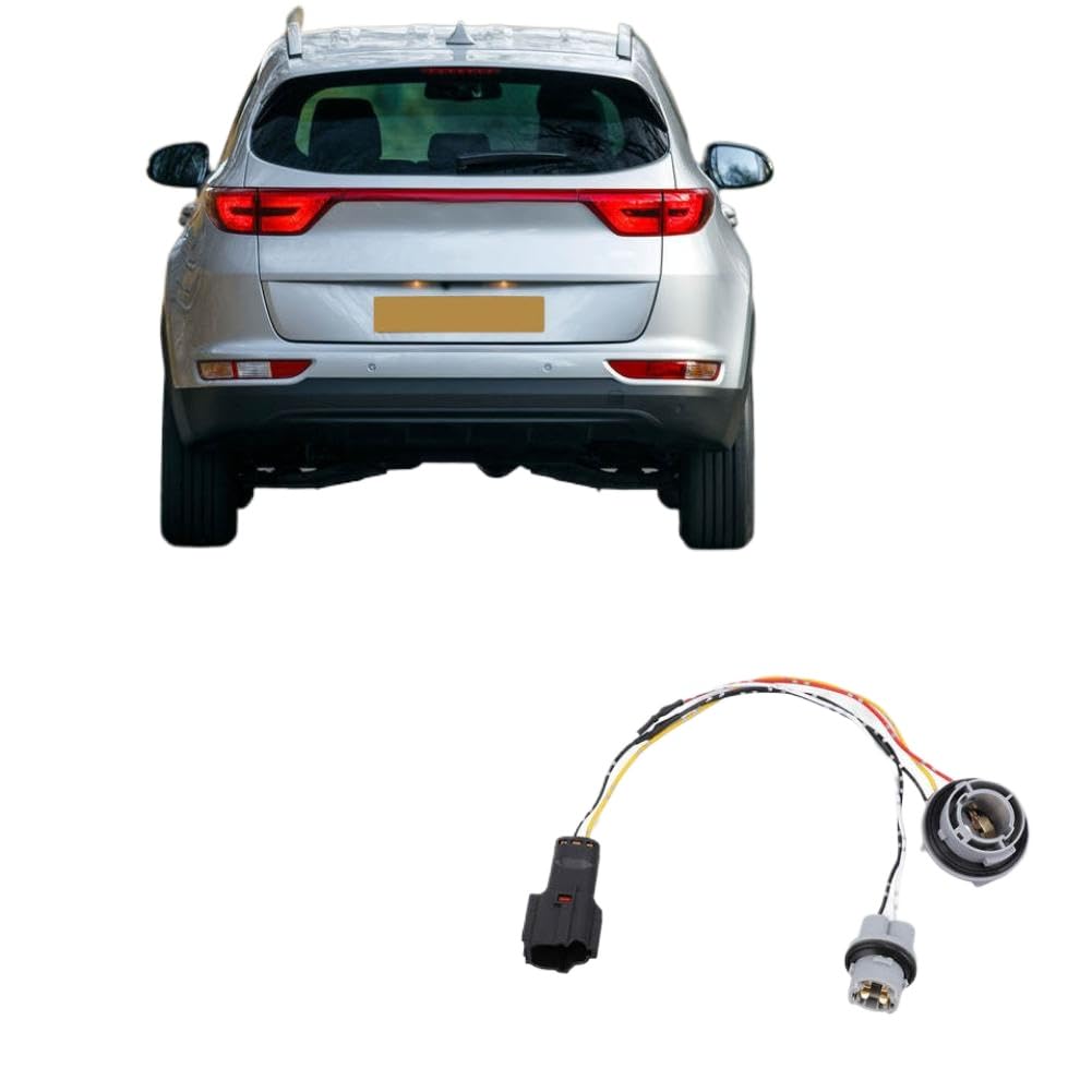 Car Tail Light Socket Wiring Harness 92480 D9020 Rear Lamp Socket and Wiring Harness Compatible with 2016 to 2019