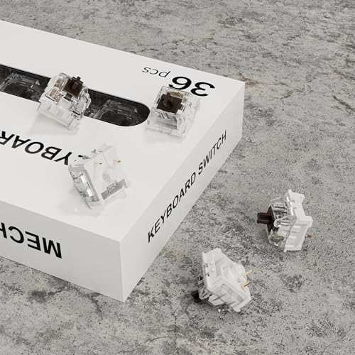 Image of Mechanical Gaming Keyboard Brown Switches,3 Pin 50gf RGB SMT Tactile Switch,Dustproof and Waterproof Switch (Brown,36PCS)