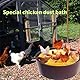 Hühnerstaubbad Sandbadewannen, bodenlose Konstruktion, PE-Umgebung, Sandbad für Hühner, Hühnerstall-Reinigungsbehälter, Behälter für Hühnerstall-Kalk, Essential Chicken (brown)
