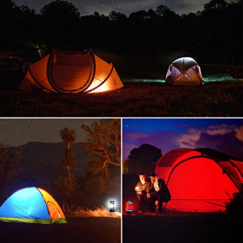 Homealexa Handheld LED Camping Lantern Rechargeable Super Bright Camping Lamp 4400 mAh Dimmable Torch with Warning Light Suitable for Camping, Fishing, Hiking, Emergency (Blue) - Image 4