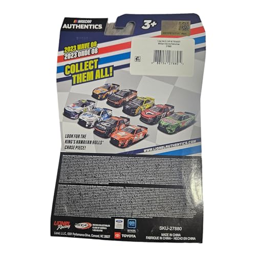 lionel racing nascar authentics william byron 2023 no 24 ht 164 scale diecast car with trinket