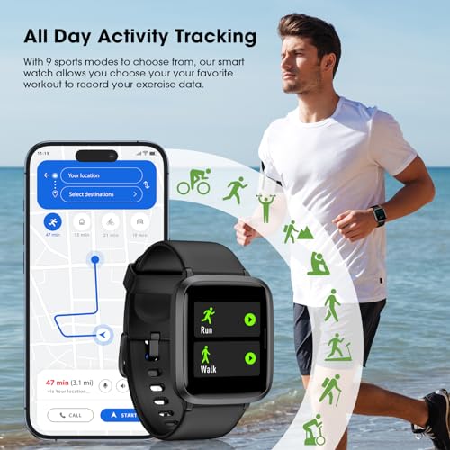 Livikey Smart Watch For Men Women, Fitness Tracker With Heart Rate Monitor, Blood Oxygen, Blood Pressure thumb #3