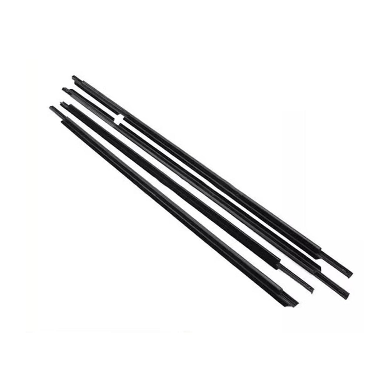 for Toyota for Land Cruiser LC200 J200 for LX570 2008-2021 4PCS Car Outer Windows Rubber Weatherstrip Sealing Strip ATGCBCAUF(Black)