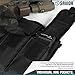 Savior Equipment Tactical Rifle & Pistol Magazine Pouch Carrier for M4 Carbine AR15 AK47 - Up to 6 Extended Mag, Adjustable Padded Shoulder Strap Included Obsidian Black