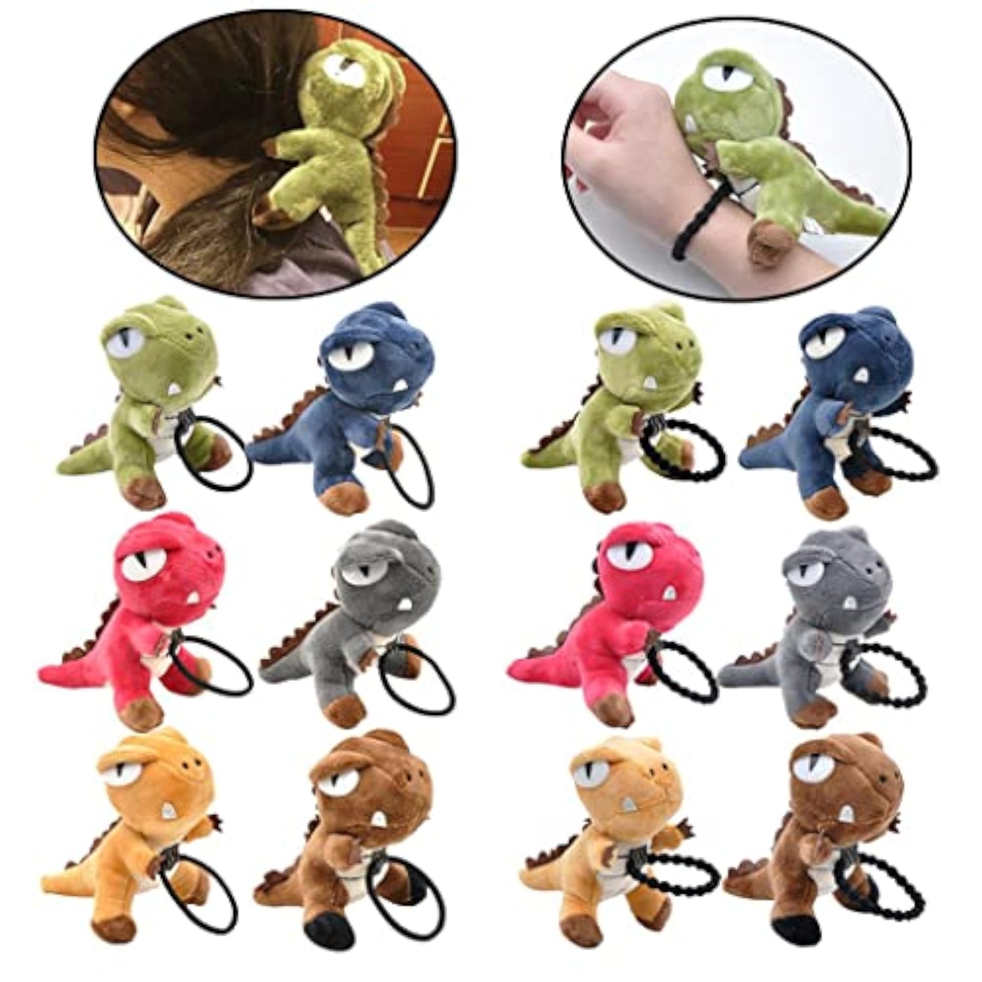 Dinosaur Head Rope Plush Toy Short Plush Toy for Kids