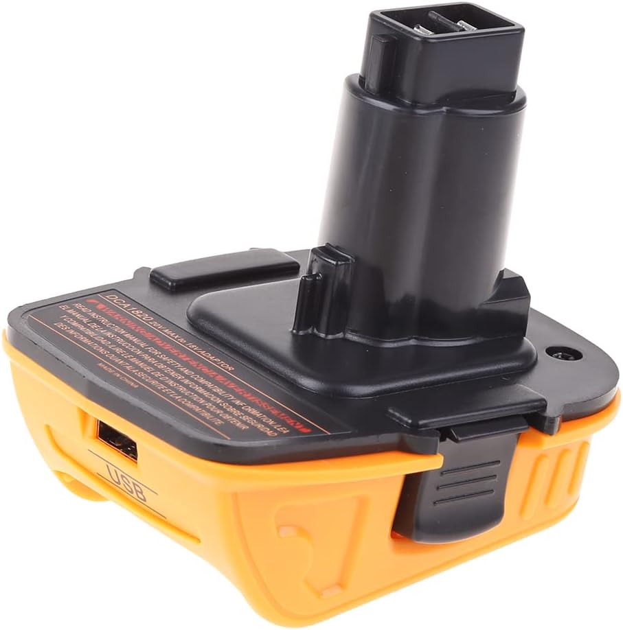 Battery Adapter for DCA1820 18V-20V Converter with USB Port Function for DC9096 DE9096