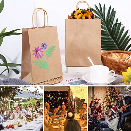UNIDEAL 60X Sacchetti Carta con Manici Borse Carta...