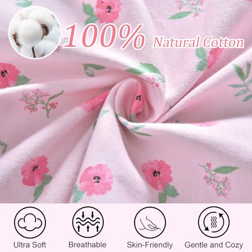 Image of david's kids 100% Cotton 3 Pack Baby Swaddle Wrap for 0-3 Months, Soft Breathable Swaddle Blanket for Newborn Infant, Adjustable Baby Wrap Sleep Sacks for Girls, Newborn Essentials, Floral