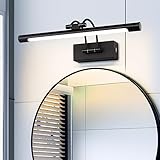 【Als Bild- und Anzeigelicht】 Der Lichtkopf lässt sich drehen und ausfahren, um den gewünschten Beleuchtungswinkel zu erreichen. Das kabellose Design hilft, diese lästigen Kabel loszuwerden. Beleuchtung kann einen großen Unterschied machen, besonders bei einem feinen Kunstwerk. Um Ihre Kunstwerke und Dekorationen an der Wand in Szene zu setzen, ist eine passende Bilderleuchte unerlässlich. Geeignet für Wohnzimmer, Esszimmer ect.