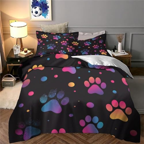 Parure de lit maman pingouin 3D 200x200cm avec housse de couette en microfibre