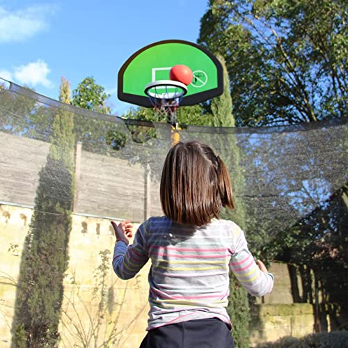 Image of SKOK 12FT Trampolines with Basketball Hoop, 400LBS Outdoor Trampolines for Kids-ASTM Approved Trampoline for Children and Adults