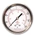 2-1/2" Liquid Filled Pressure Gauges - Stainless Steel Case, Brass, 1/4" NPT, Center Back Mount Connection 0-160PSI
