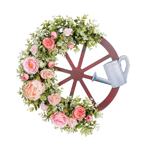 Couronne de fleurs pour porte extérieure et intérieur accessoire amusant 2024 - 2