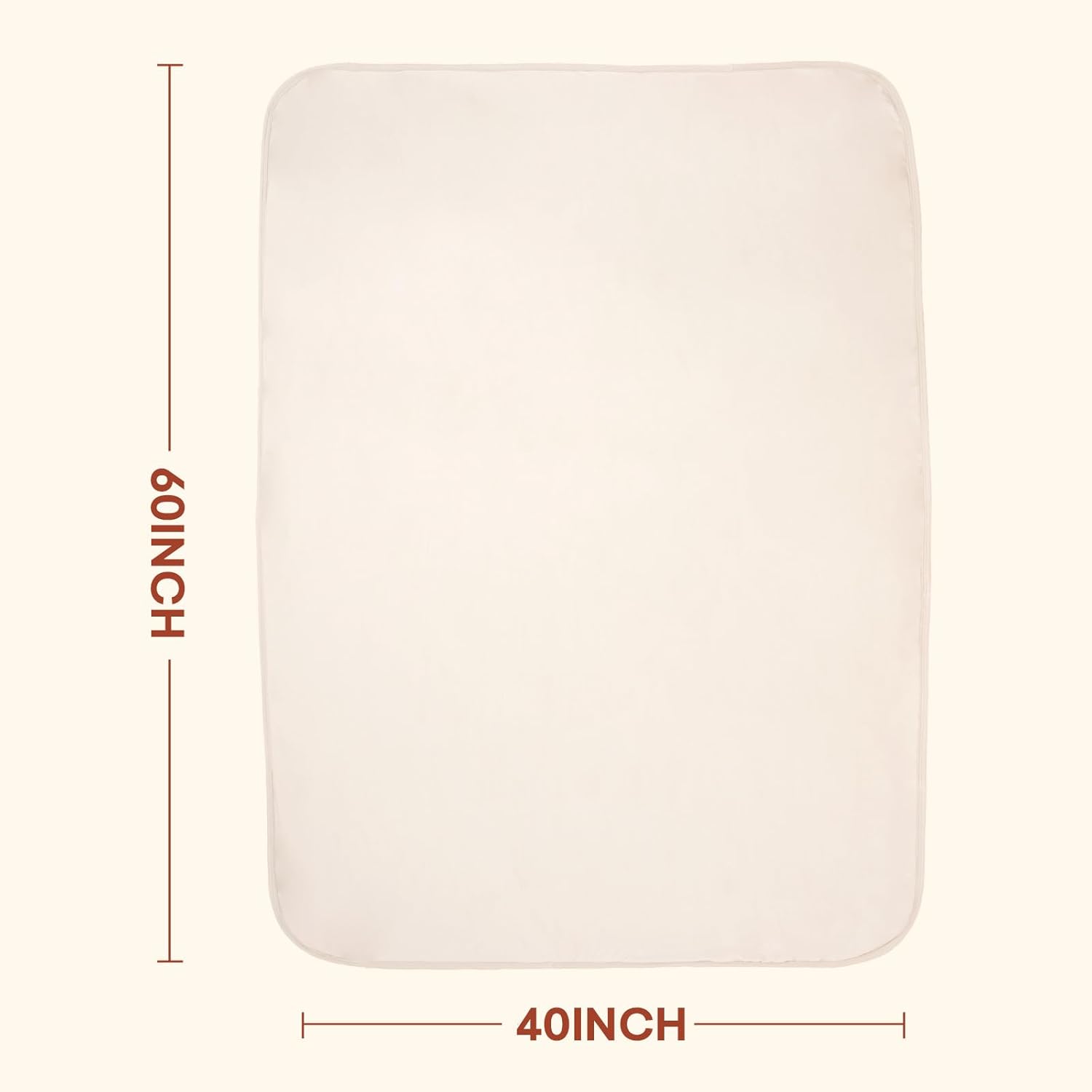 Crib Toddler Comforter, 40 x 60 inch Lightweight Ultra-Soft Baby Crib Quilted Blanket for Boys Girls Oat