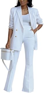 White - Pantsuits / Suit Sets: Clothing 