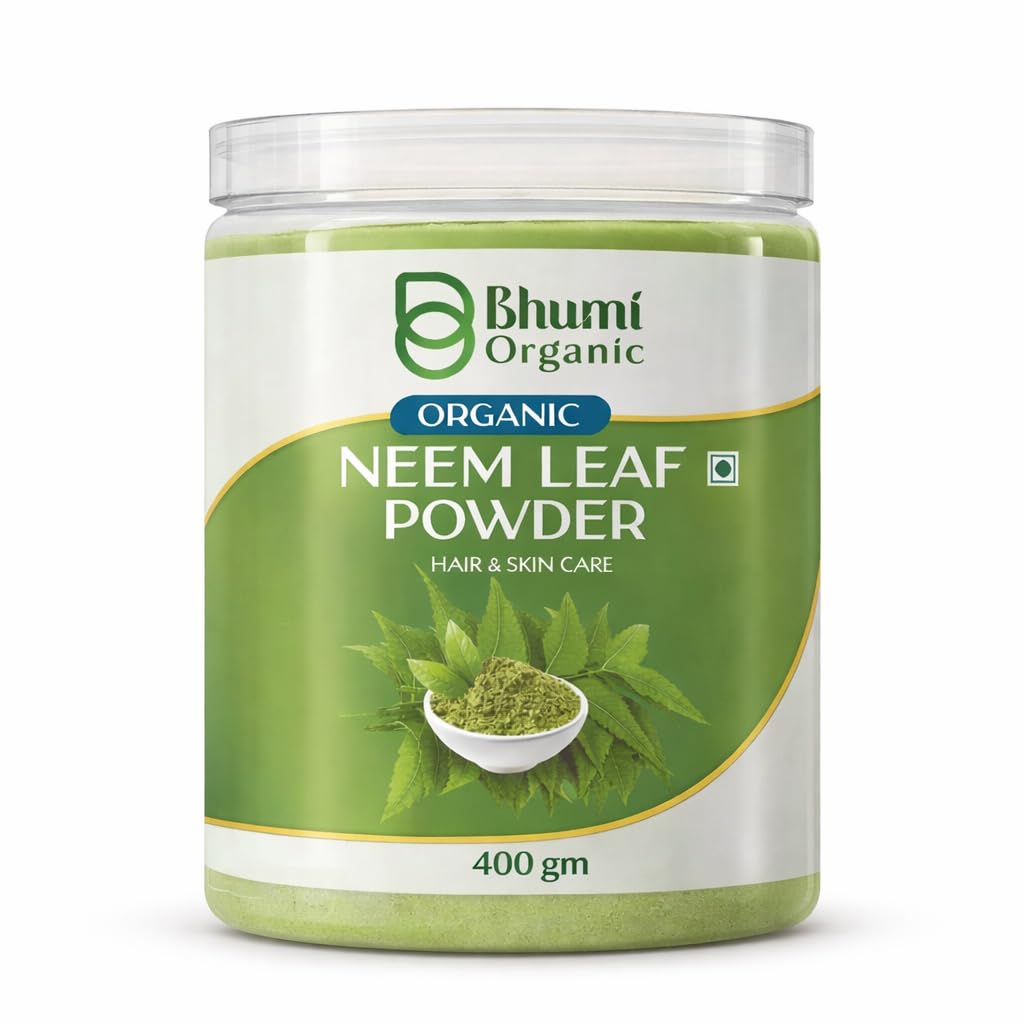 Neem Leaf Powder for Hair and Skin Care, 400 gm