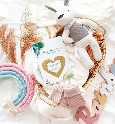 Image of Jolicoon Tarjeta de rascar Vamos a tener un bebe con sobre - Anunciar embarazo bebe