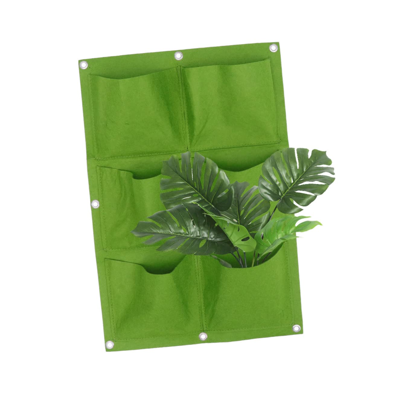 3 Sacchetti Traspiranti Per Piante Da Appendere - BESPORTBLE, Con Fori Multipli, Verde, 67x25 Cm, Giardino Verticale Fai Da Te