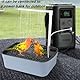 AzulLanse Vogelbad Duschwanne Papagei Automatische Badewanne mit Dusche,Haustier-Umlaufwasserbad,USB-Wasserpumpe,Sprühhebel,2 Molar Stone (weiß)