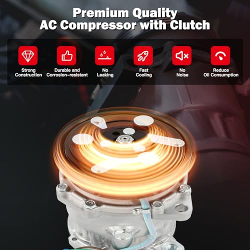 Image of Air Conditioning Compressor for Volkswagen Cabrio Jetta Golf Derby 2.0L