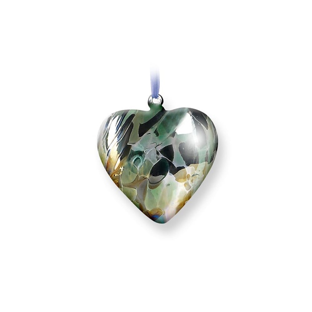 Nobile Glassware Mouth Blown August Birth Gem Heart 1697-17