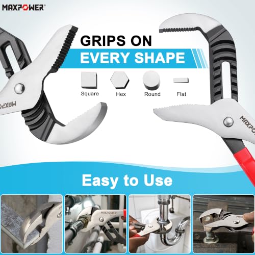 Alicates de junta deslizante MAXPOWER de 16 pulgadas para reparar tuberías 5
