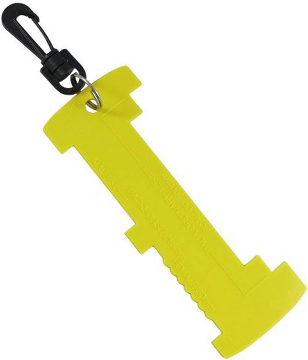 Scuba Choice 6.5" Lobster & Shellfish Measuring Gauge with Clip – Compact & Durable Measurement Tool for Crayfish, Crab, Paua, Scallop, Packhorse & Seafood Catch