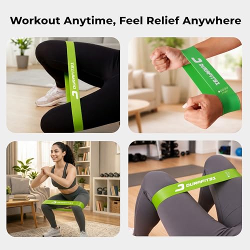 Image of Resistance Bands Set of 3(Ultra Light to Medium) Booty Bands for Unisex | Mini Loop Hip Bands for Toning Glute, Leg & Squat Training | Exercise Bands for Gym, Yoga, Pilates, Fitness