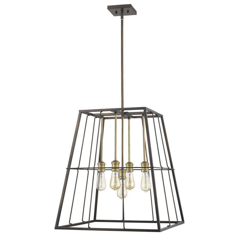 Acclaim Lighting IN21052ORB Transitional Cage Framed Light, Bronze/Dark