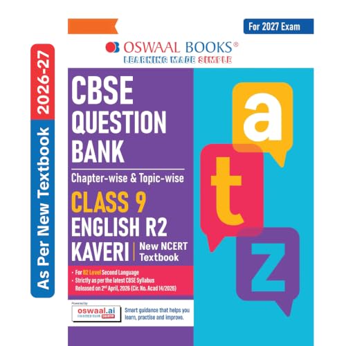 Image of Oswaal CBSE English Question Bank Chapter-wise & Topic-wise Class 9 | Based on new NCERT Textbook Kaveri |Includes Summary, Competency-Based Question, Self-Assessment & Practice Papers | For R2 Level