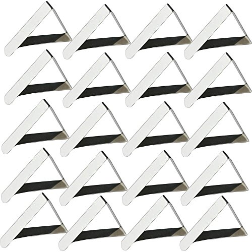 Preisvergleich Produktbild knowing Edelstahl Tischdecke Clips,Tischdeckenklammern, Klemmen Tischklammern Tischdeckenklammer,20pcs