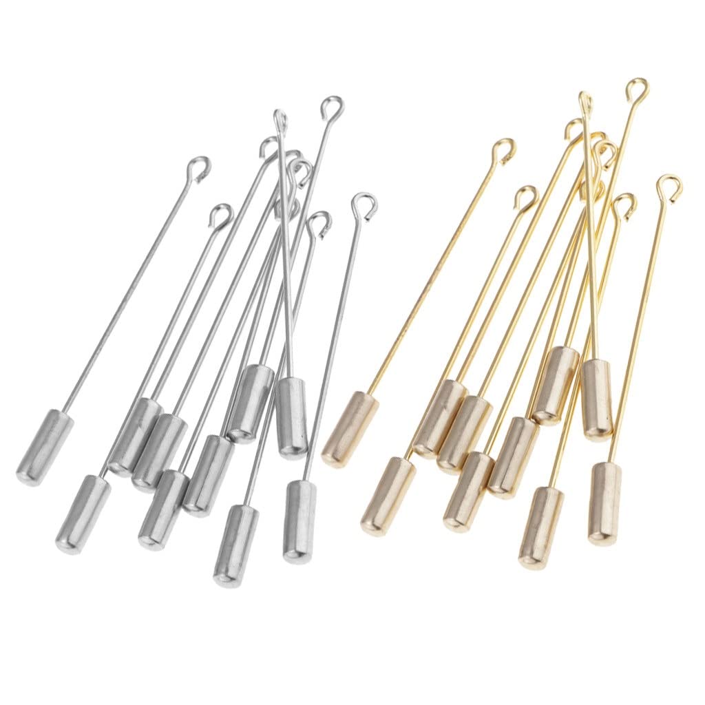 10PC 5cm Cylinder klej na podkładce klapa przypinka sprzęgło Boutonniere Pin broszki ze stali nierdzewnej biżuteria dodatki odzieżowe