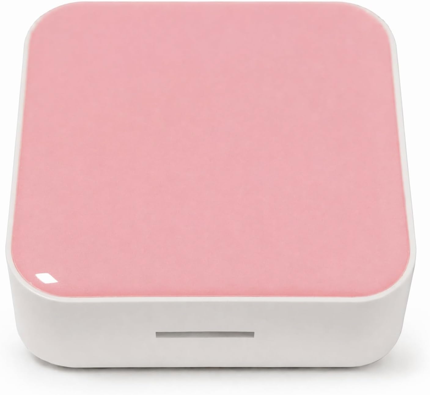 MP3 Player: Portable, Screen-Free, with Wired Headphones & Speaker Play. with 4GB Memory Card (Stores 500+ Songs), HD Resin Panel, Ideal Student Gift. (Blush Red)
