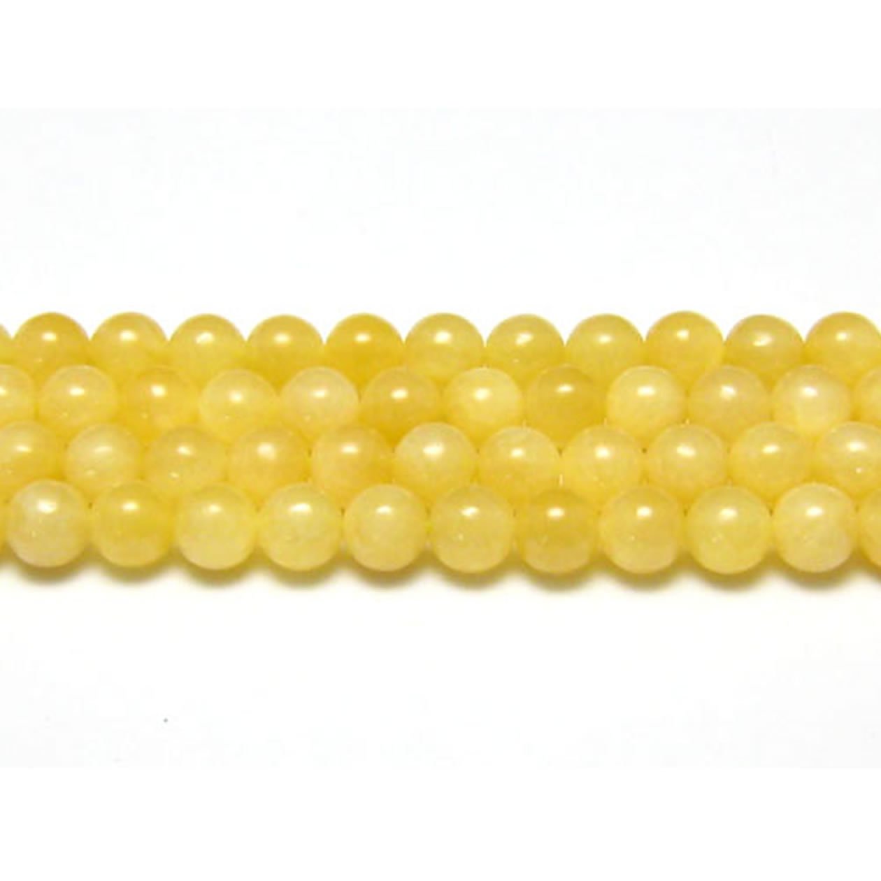 Amazon.co.jp: [ハッピーボム] イエローカルサイト 天然石 ビーズ