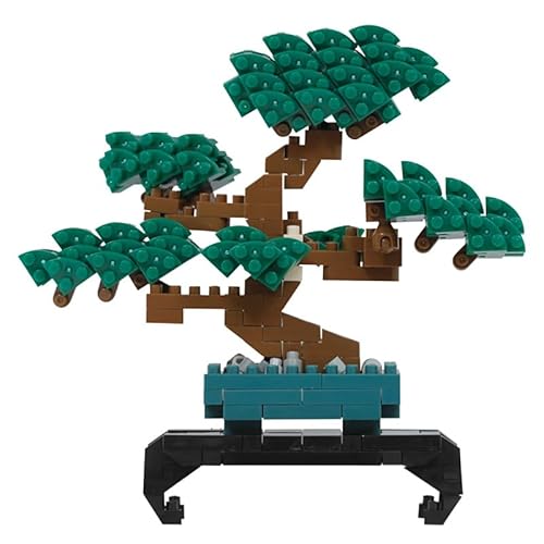 nanoblock BANDAI Bonsai - Mini-Bausteinfigur, Pixelart - 280 Teile - NBC224
