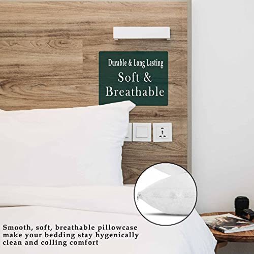Polycotton Zippered Pillow Protectors Cover Case, Anti Dust Mite, Anti-Allergy - Image 4