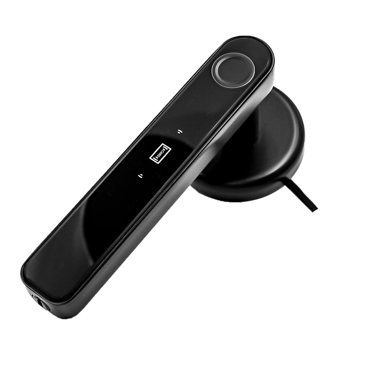 Serrure Intelligente, poignée de Porte de Verrouillage 5 en 1, Mot de Passe du Clavier électronique, Identification Bluetooth, clé d'empreinte Digitale numérique étanche (Noir)