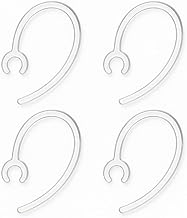 Outletissimo® Kit 4 Ganci Universali per Auricolare Bluetooth – Asta Archetti Orecchio Trasparenti per Cuffie Wireless – Compatibile 6,5mm