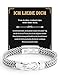 Kenqlot Ich Liebe Dich Geschenke f&uuml;r M&auml;nner - Armband Valentinstag Jahrestag Geschenk f&uuml;r Ihn, Weihnachten Hochzeitstag Geburtstag Liebes Geschenk f&uuml;r Ihn Freund Mann M&auml;nner Partner Silber Edelstahl