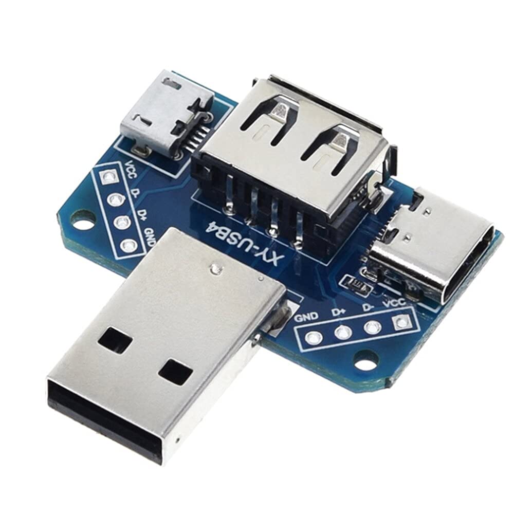 xcluma Type C 2.54mm Micro 4P USB Adapter Board M to F Connector Adapter (B098QXLPYZ) Amazon Price History, Amazon Price Tracker