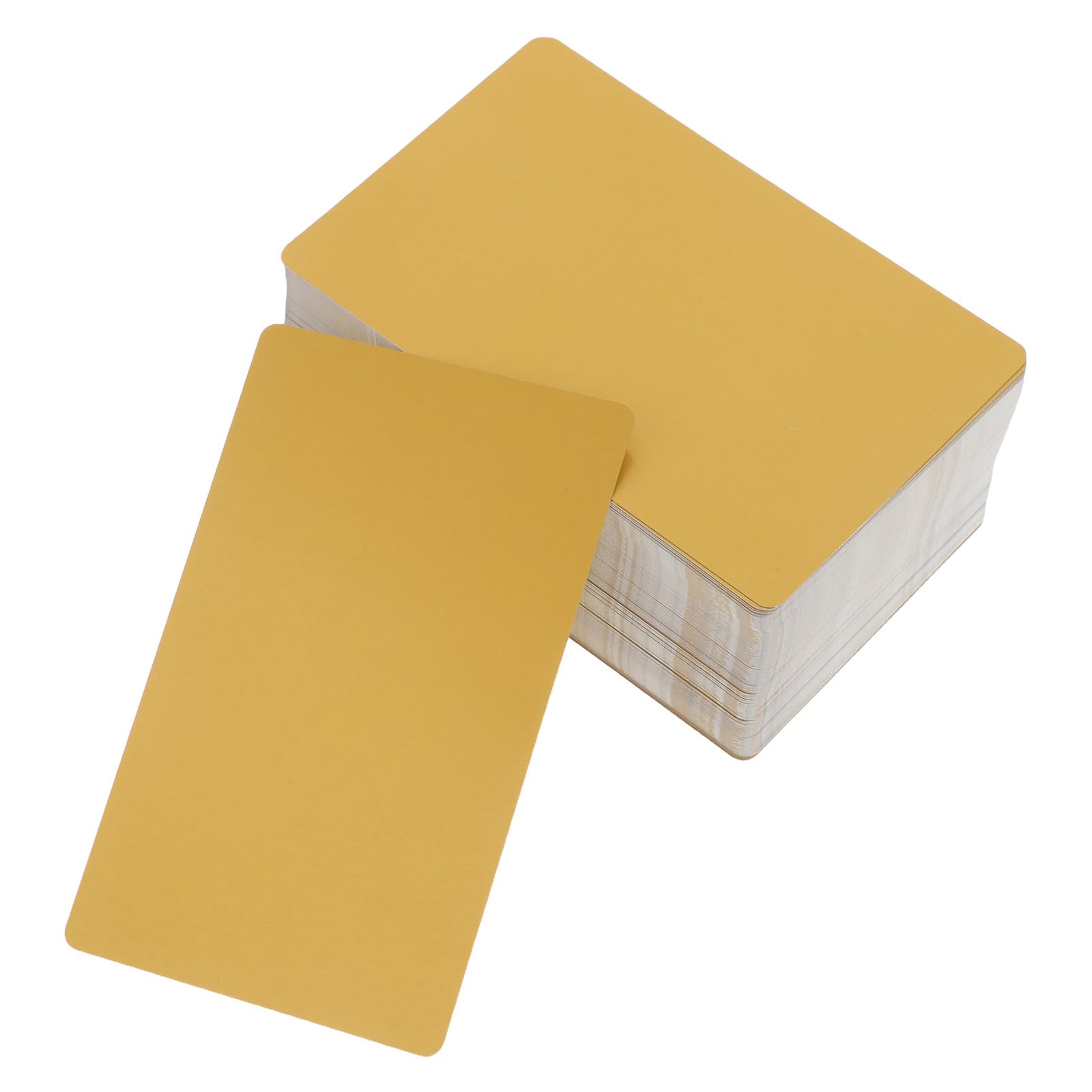 200 Tarjetas de Visita de Metal Dorado de Aleación de Aluminio para Grabado Preciso, Hojas en Blanco para Sublimación y Presentaciones de Negocios
