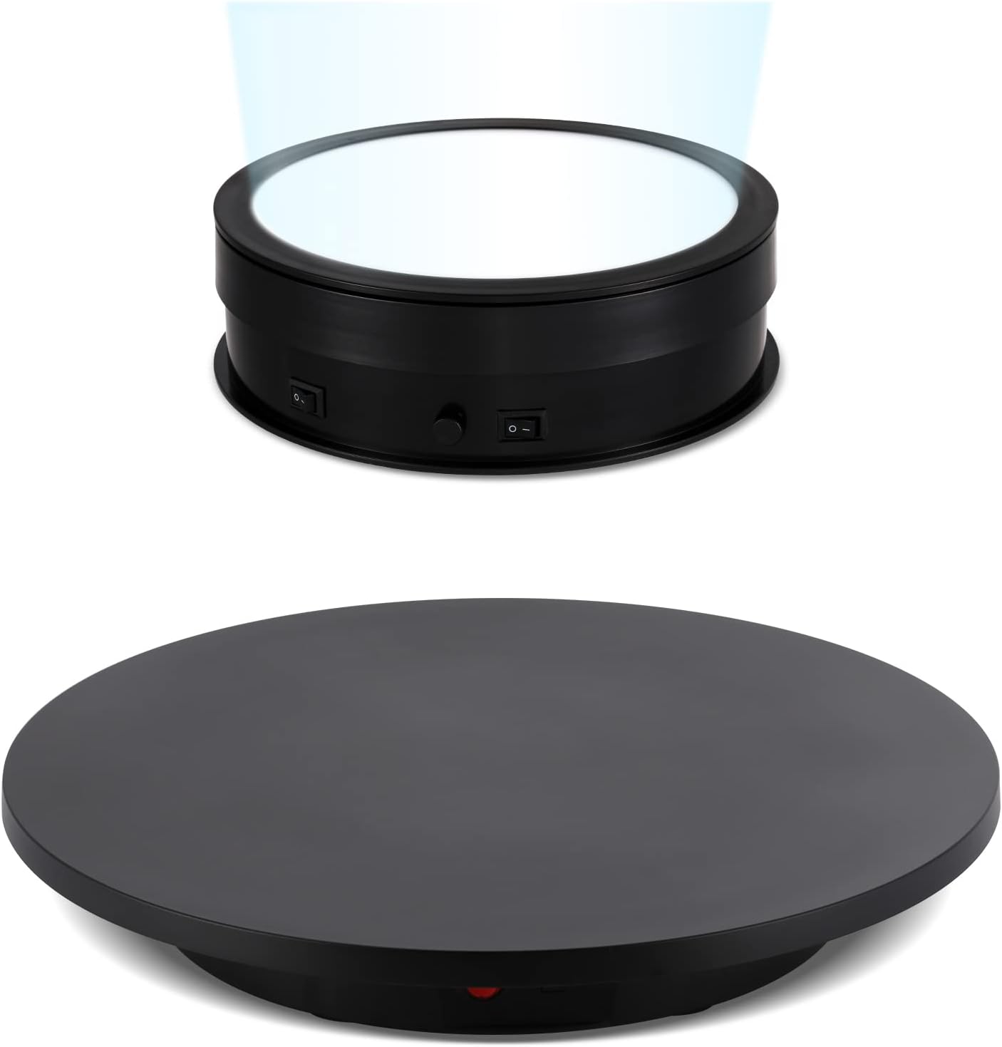 Flyrivergo Photography Turntable 16.5inch/220lb + LED White Light Display Turntable