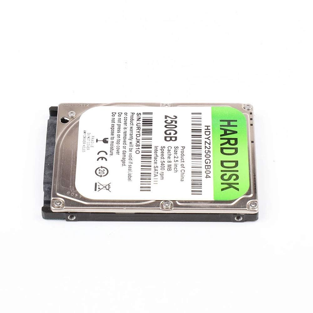250G HDD 2.5 Pulgada Unidad de Disco Duro para Computadora PortáTil SATA 3.0 5400-7200Rpm Disco Duro para Computadora PortáTil