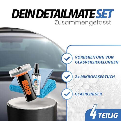 Glaspolitur Set von Detailmate zur Vorbereitung von Glasversiegelungen