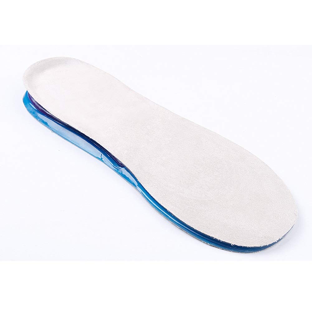 1 Paio di Grandi Dimensioni Plantare Plantare Plantare massaggiante in Silicone Antiscivolo Gel Morbido Sottopiede per Scarpe Sportive per Uomo Solette Donna(Schwarz,L (44-50))