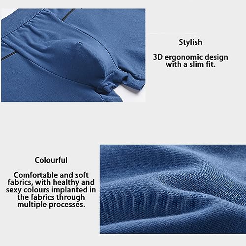 Men's Cotton Dual Pouch Travel Underwear Breathable Comfortable Boxer Briefs Secret Pocket Pickpocket Proof Panties4