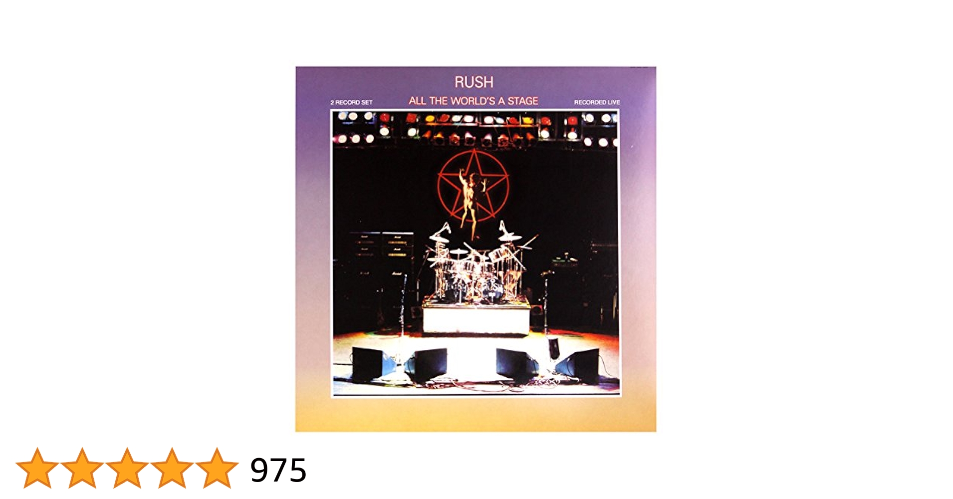 LP Rush All the World’s stage レコード　2枚 Rush - All The World's A Stage[2 LP] - Amazon.com Music