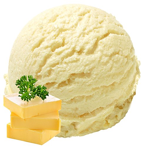 Butter Vanille Geschmack 1 Kg Gino Gelati Eispulver Softeispulver für Ihre Eismaschine
