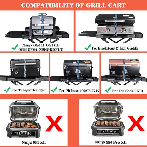 Portable-Grill-Stand-for-Ninja-OG700-OG701-OG751BRN-OG705-OG750-Series-Collapsible-Grill-Stand-for-Ninja-Woodfire-Outdoor-Grill-Grill-Cart-for-Blackstone-22-inch-griddle-models-and-Pit-Boss-10697 Portable Grill Stand for Ninja OG700 OG701 OG751BRN OG705 OG750 Series Collapsible Grill Stand for Ninja Woodfire Outdoor Grill Grill Cart for Blackstone 22 inch griddle models and Pit Boss 10697